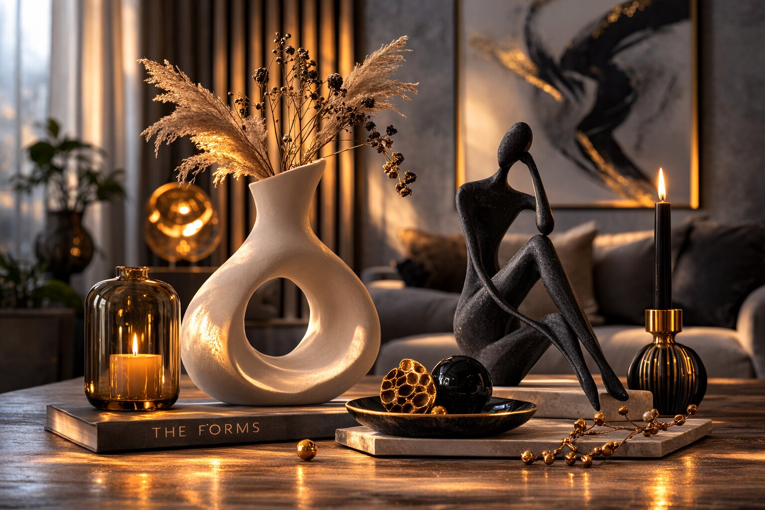 современная скульптура малых форм в интерьере