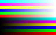 На этом уровне сложности вы не можете различить смежные цвета на расстоянии, но если у вас есть ЖК-дисплей с превосходным выражением градации, если вы посмотрите внимательно, вы должны увидеть, что каждый цвет разделен на тонкие прямоугольные блоки