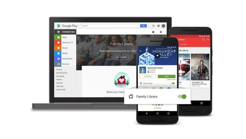 Семейная библиотека Google Play или, если хотите, Семейная библиотека - это сервис, обещанный в мае прямо от гиганта Mountain View, который позволяет вам делиться купленными приложениями между членами семьи